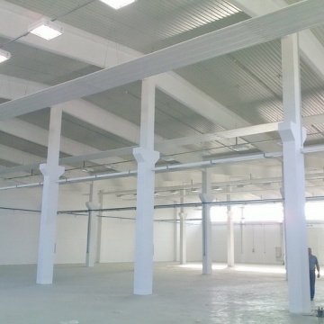 Instalacija grejanja zračećim panelima,klimatizacije i komprimovanog vazduha u hali 